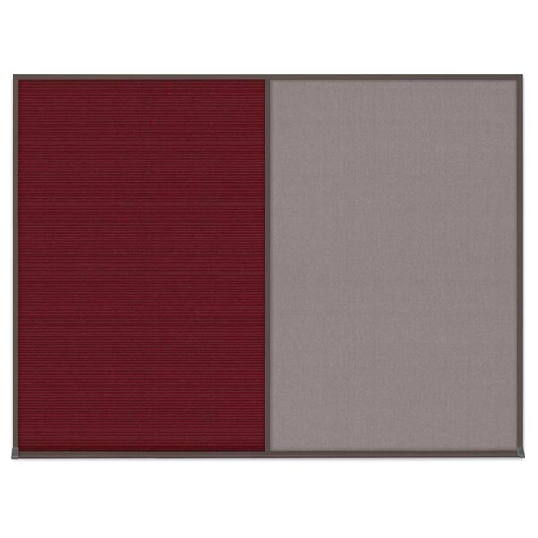 Triple Door Radius Corkboard, 72"X48", S